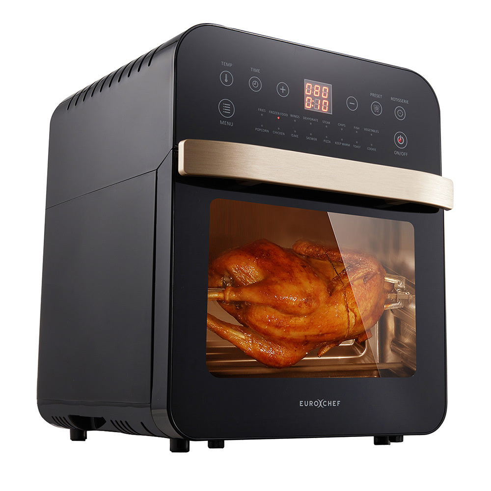 16L Digital Air Fryer with Rotisserie & 1.8 kW Power, Rose Gold
