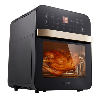 16L Digital Air Fryer with Rotisserie & 1.8 kW Power, Rose Gold