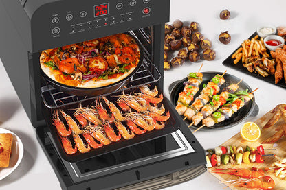 16L Digital Air Fryer with Rotisserie & 1.8 kW Power, Rose Gold