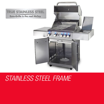 5 Burner Outdoor BBQ Grill with Stainless Steel Construction and LED Knobs