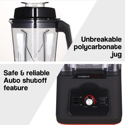 Commercial-Grade Blender with Quiet Operation, 2.5L Capacity, 1680W Motor