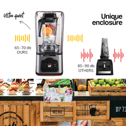 Ambient Series Commercial Blender: Quiet 2.5L Mixer with 1680W Motor