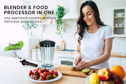 High-Power 2200W Commercial Blender, 2L Capacity, Stainless Steel Blades