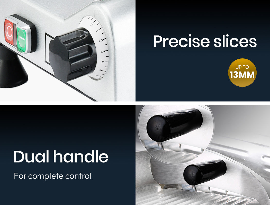 Commercial Electric Meat Slicer with 0.2m Blade and Precision Control