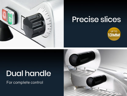 Commercial Electric Meat Slicer with 0.2m Blade and Precision Control