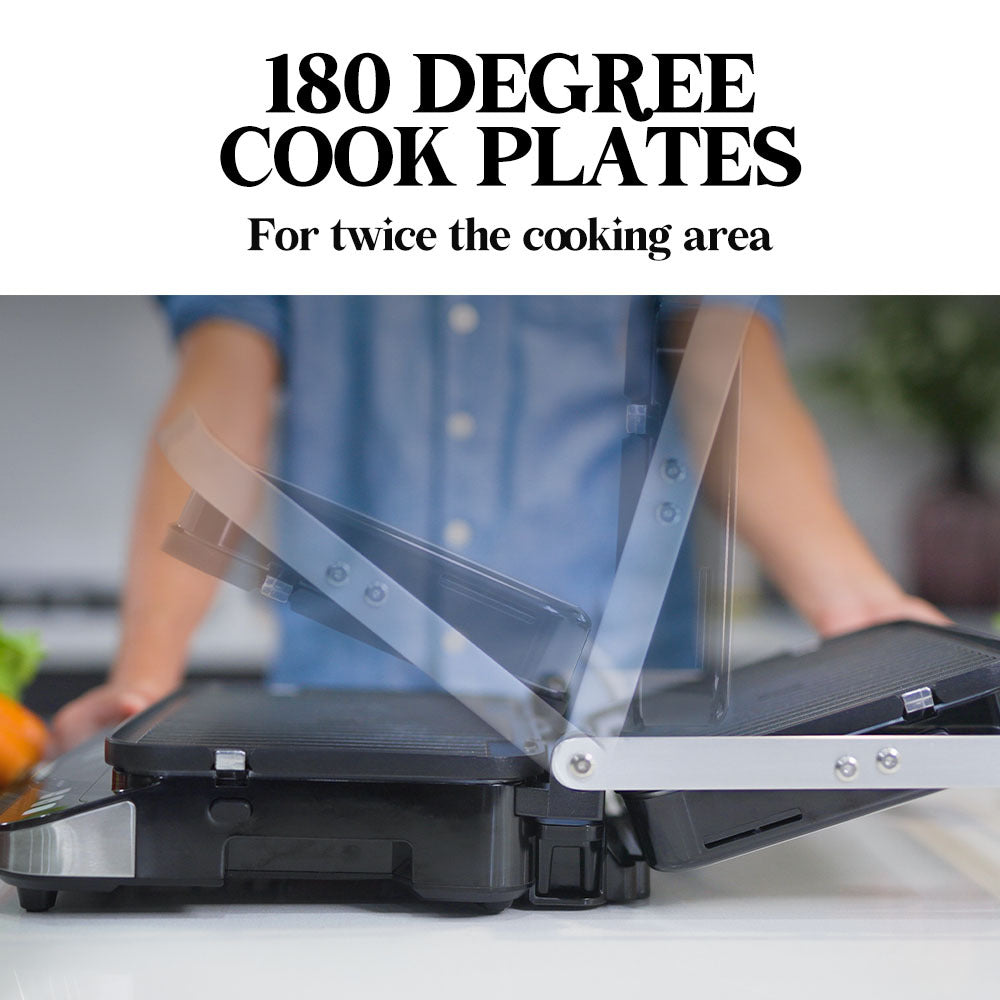 4-in-1 Smart Grill, Sandwich Press & Waffle Maker with 0.65m² Cooking Area