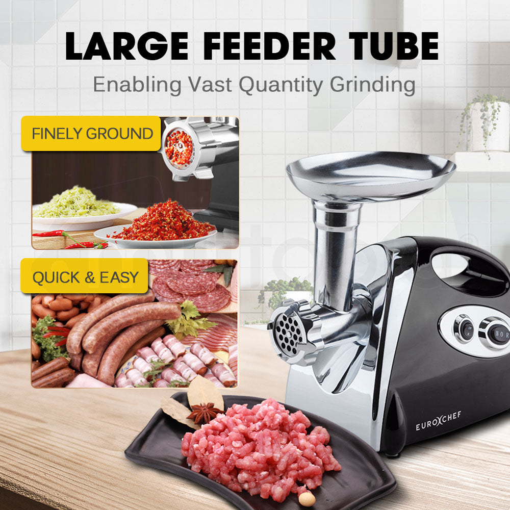 Electric Meat Grinder, Stainless Steel Mincer with Sausage & Kibbe Attachments