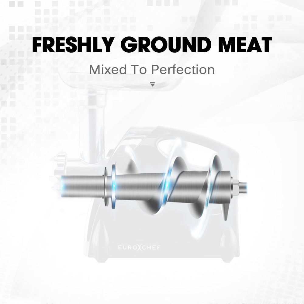Electric Meat Grinder, Stainless Steel Mincer with Sausage & Kibbe Attachments