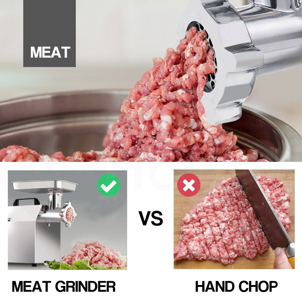 Heavy Duty Commercial Electric Meat Grinder with Stainless Steel Body
