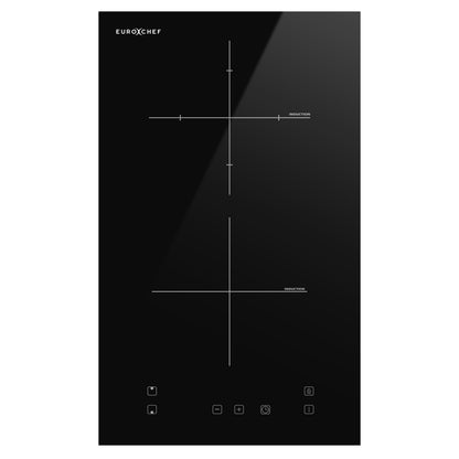30cm Dual Zone Induction Cooktop with 3.3kW Power and Touch Controls