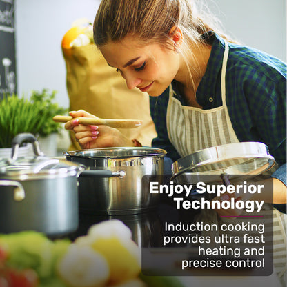 30cm Dual Zone Induction Cooktop with 3.3kW Power and Touch Controls