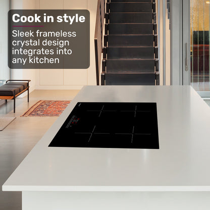 60cm 4 Zone Induction Cooktop with 6800W Power and Touch Controls