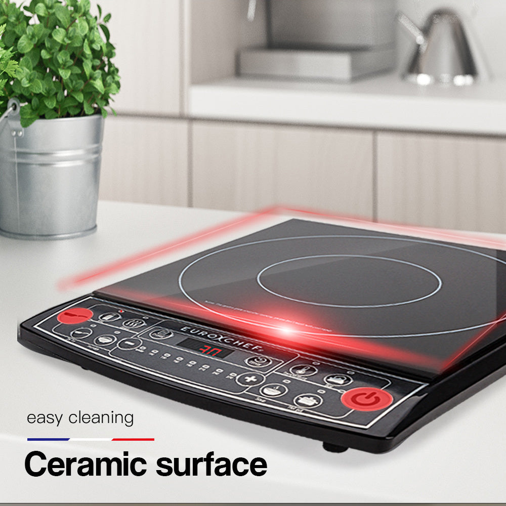 Portable Electric Induction Cooktop with 8 Settings, 2400W Power, 10AMP