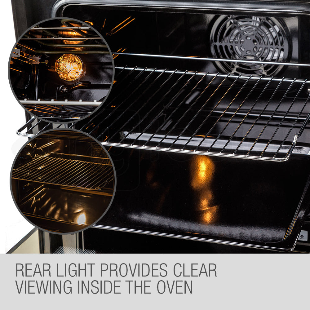 60cm Built-In Electric Wall Oven with 8 Functions and 70L Capacity