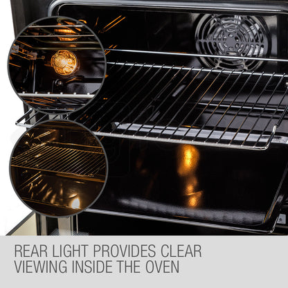 60cm Built-In Electric Wall Oven with 8 Functions and 70L Capacity