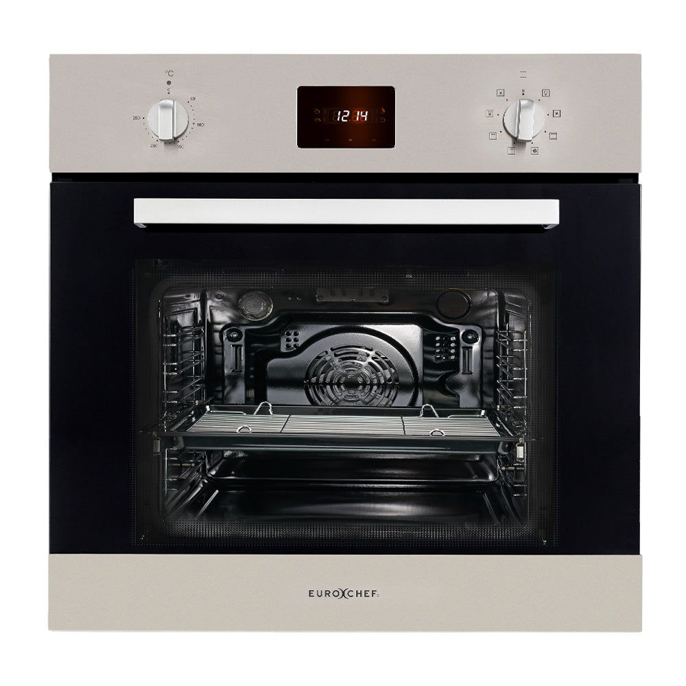 60cm Built-In Electric Oven with 8 Functions and 80L Capacity