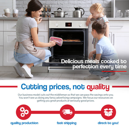 60cm Built-In Electric Oven with 8 Functions and 80L Capacity