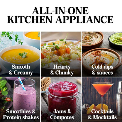 Stainless Steel Multi-Function Soup Maker & Blender with Self-Cleaning Feature