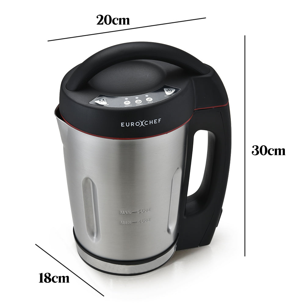 Stainless Steel Multi-Function Soup Maker & Blender with Self-Cleaning Feature