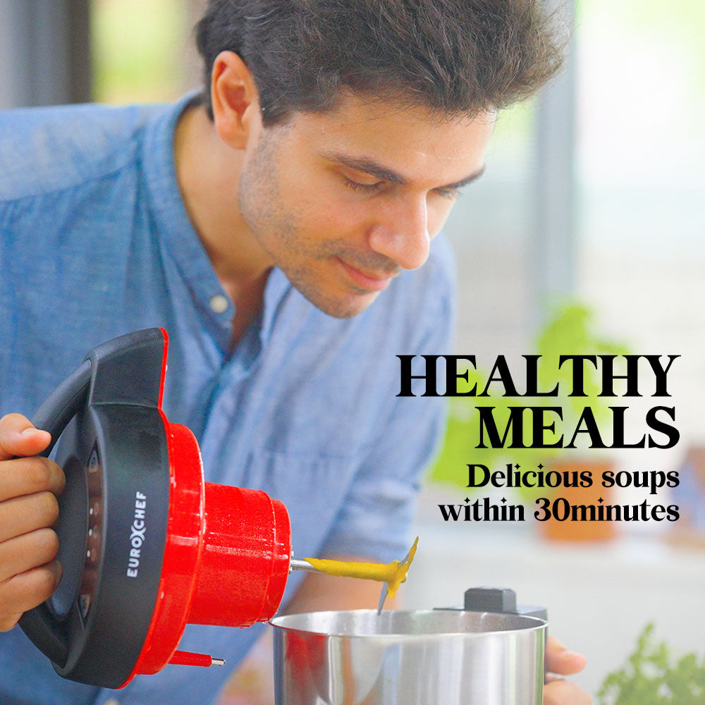 Stainless Steel Multi-Function Soup Maker & Blender with Self-Cleaning Feature