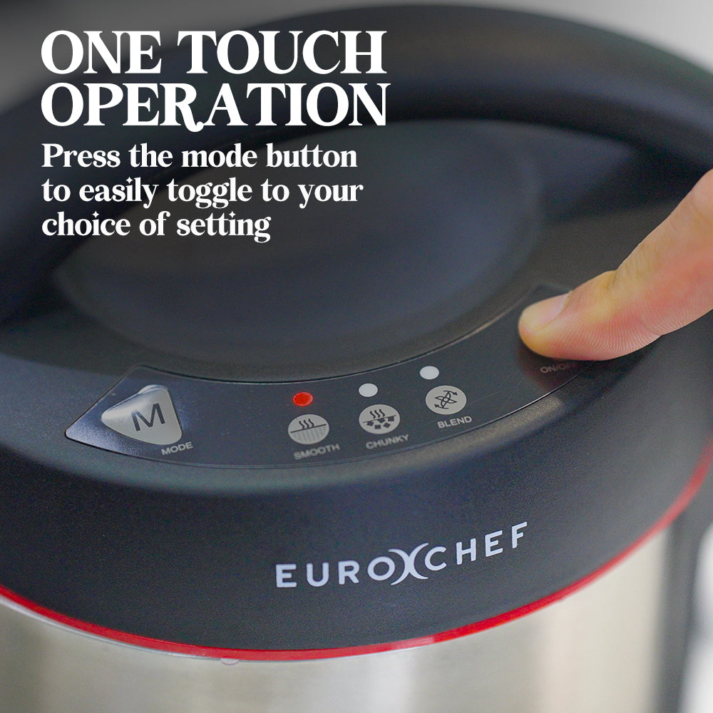 Stainless Steel Multi-Function Soup Maker & Blender with Self-Cleaning Feature