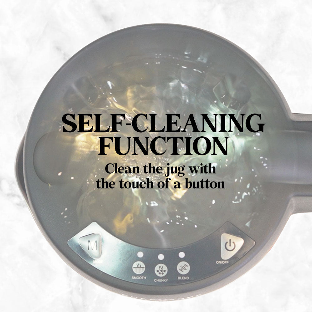 Stainless Steel Multi-Function Soup Maker & Blender with Self-Cleaning Feature
