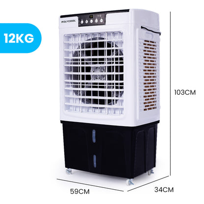 30L Portable Evaporative Cooler with Air Purifier, Humidifier, and Remote Control