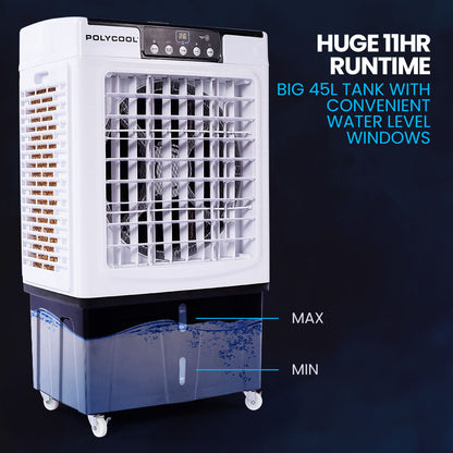 45L Portable Evaporative Cooler with Purifier & Humidifier - Remote Controlled