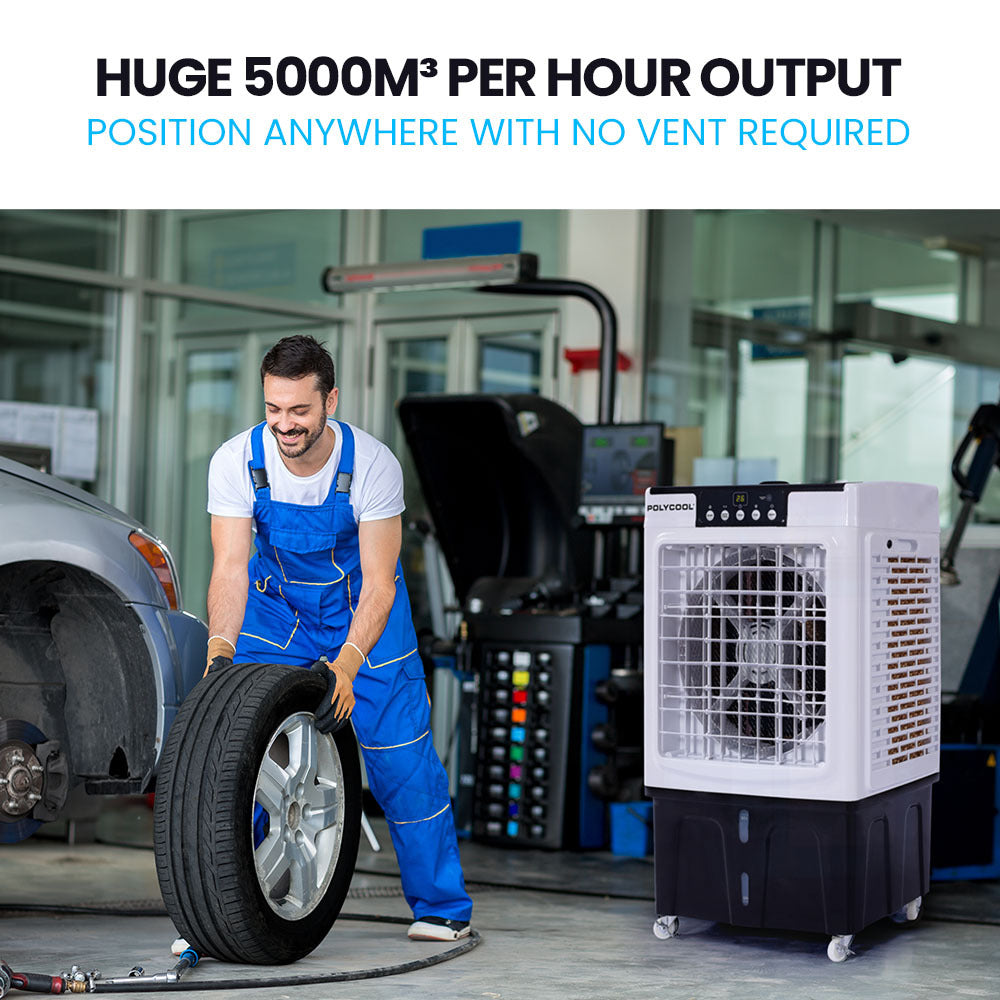 45L Portable Evaporative Cooler with Purifier & Humidifier - Remote Controlled