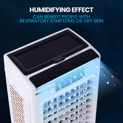 35L 220W Evaporative Cooler with Remote, Purifier & Humidifier - 40m² Coverage