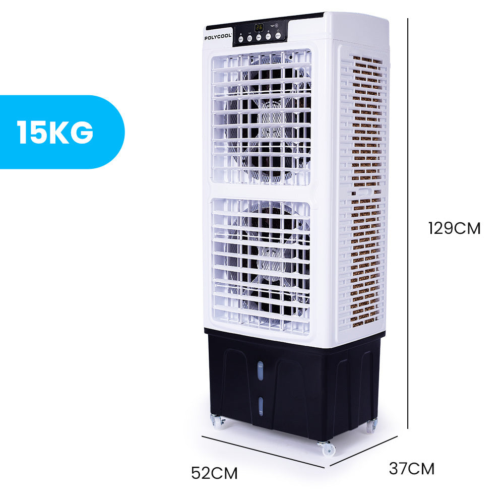 35L 220W Evaporative Cooler with Remote, Purifier & Humidifier - 40m² Coverage