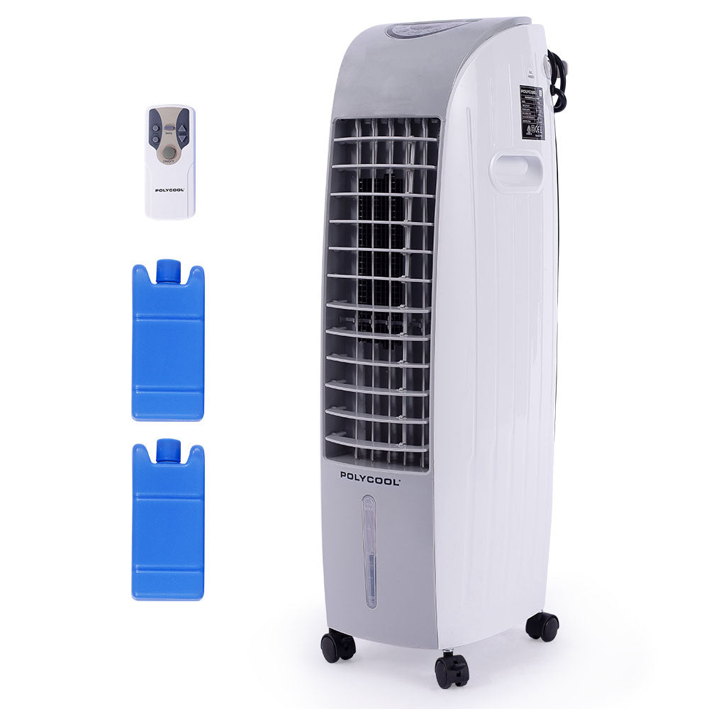 6L Evaporative Air Cooler: 4-in-1 Fan, Purifier, Humidifier with Remote Control