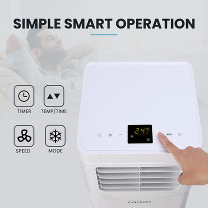 2.05kW Portable Air Conditioner with Dehumidifier & Fan for 15m² Rooms
