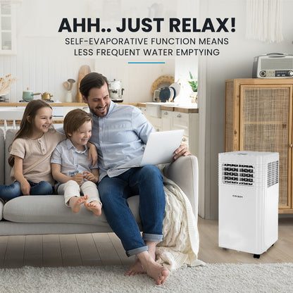 2.05kW Portable Air Conditioner with Dehumidifier & Fan for 15m² Rooms