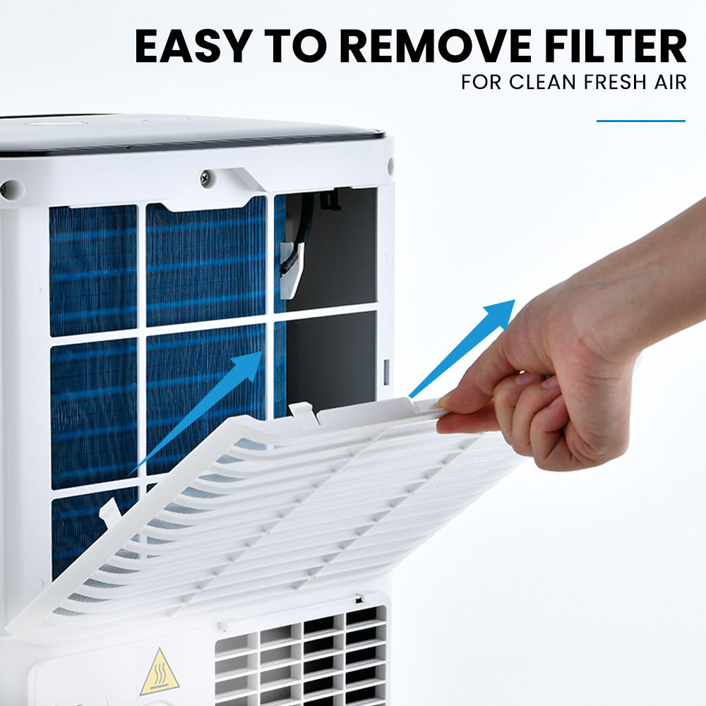 2.6kW Portable AC with Dehumidifier, Fan, Remote & Timer - Covers 20m²