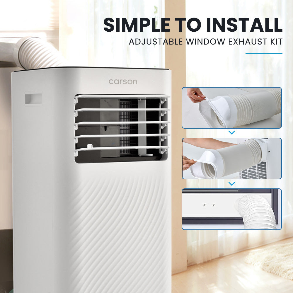 2.6kW Portable AC with Dehumidifier, Fan, Remote & Timer - Covers 20m²