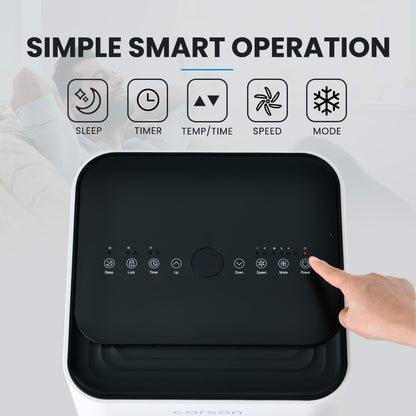 2.6kW Portable AC with Dehumidifier, Fan, Remote & Timer - Covers 20m²
