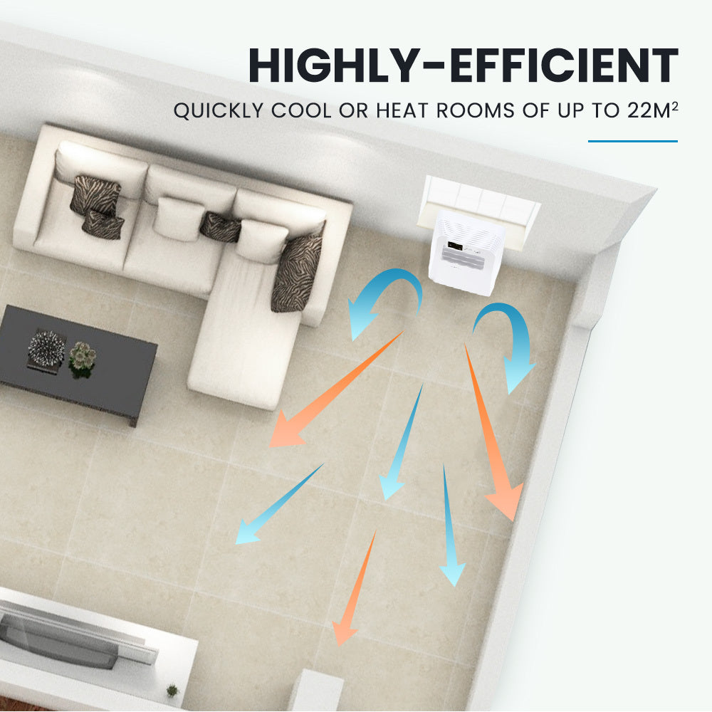 2.9kW Portable Air Conditioner & Heater with Dehumidifier for 22 sqm Rooms