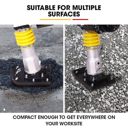 64kg Petrol Tamper Rammer with 3.6HP Engine for Soil, Sand, Gravel, Asphalt