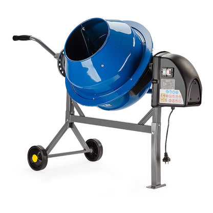 70L Portable Electric Cement Mixer with 0.6m³ Capacity and 220W Motor