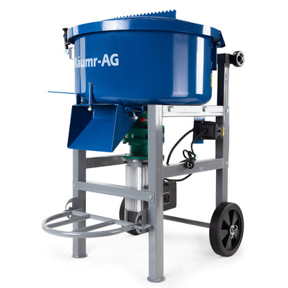 100L Electric Mortar Mixer 1.5kW with Adjustable Chute and Safety Features