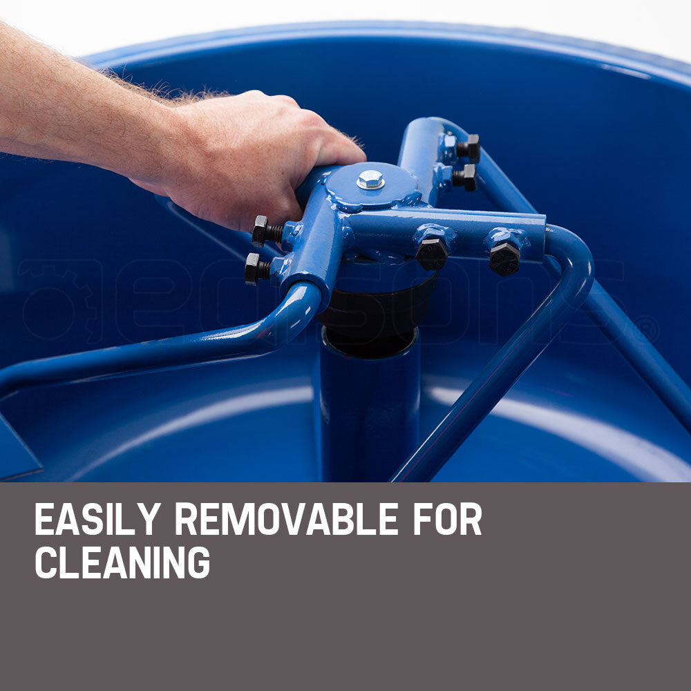 100L Electric Mortar Mixer 1.5kW with Adjustable Chute and Safety Features