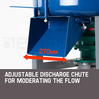 100L Electric Mortar Mixer 1.5kW with Adjustable Chute and Safety Features