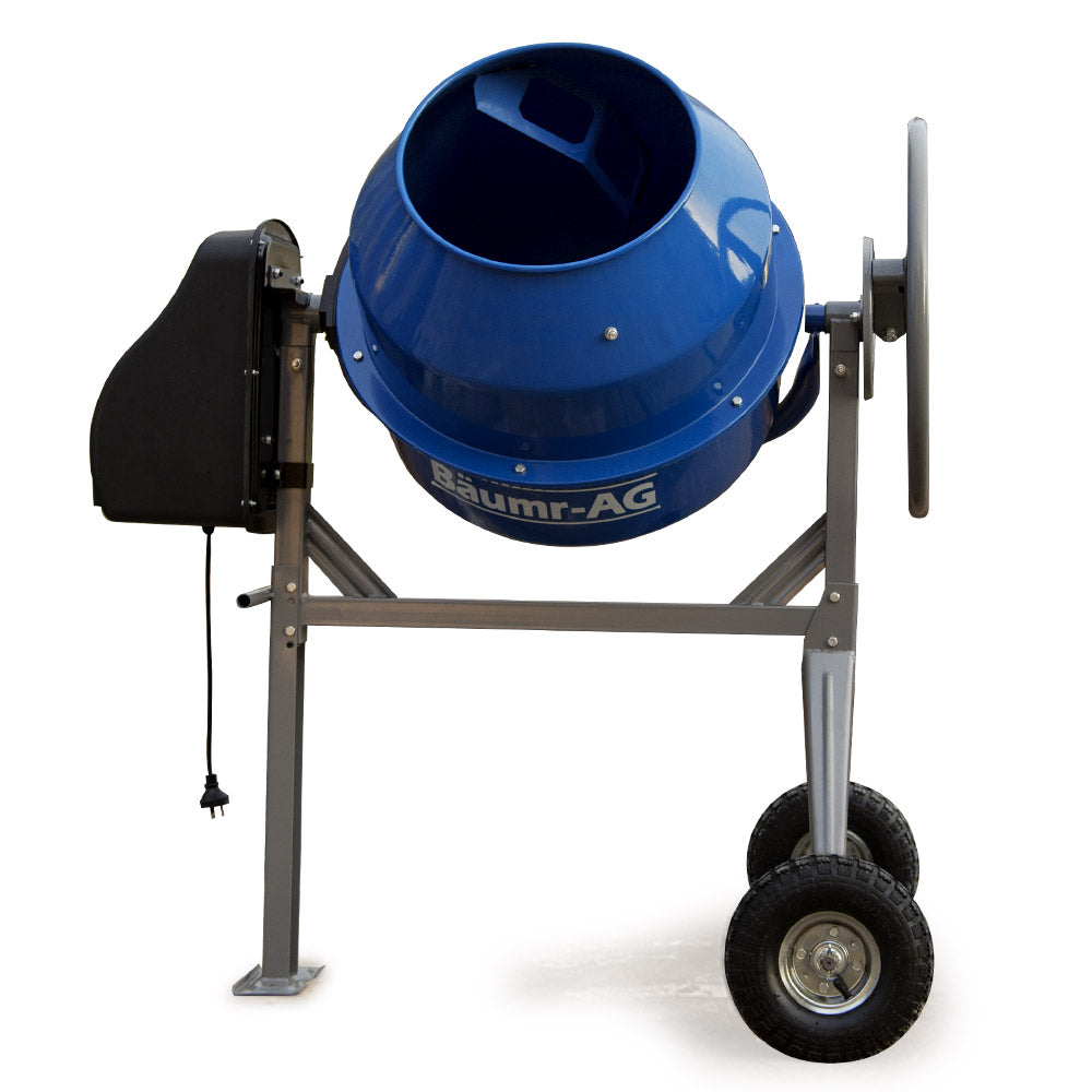 135L Portable Electric Cement Mixer with Dual Fast-Mix Blades and 0.8 kW Motor
