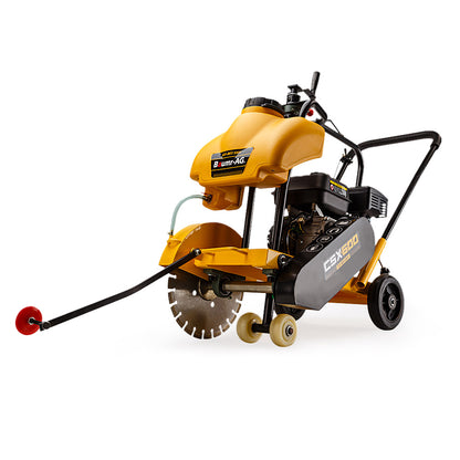 7HP Petrol Road Saw with 0.35m Blade and 12L Wetting Tank for Concrete Cutting