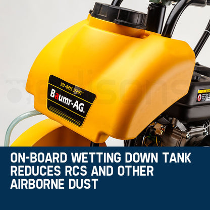 7HP Petrol Road Saw with 0.35m Blade and 12L Wetting Tank for Concrete Cutting
