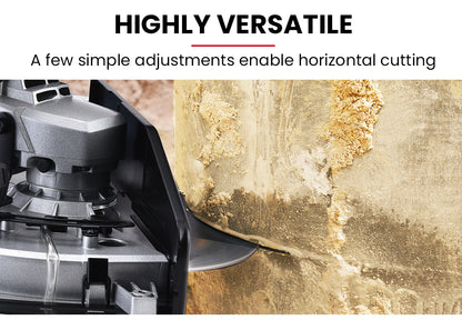 Electric 0.355m Concrete Saw with Diamond Blade, Wet/Dry Cutting, 14kg, 2400W