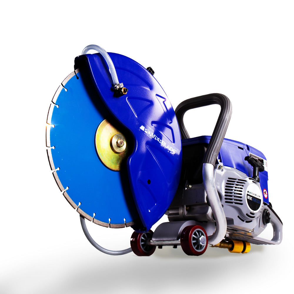 MX9500 Concrete Cut-Off Saw with 0.35m Blade & 75cc Engine, Wet Cutting System