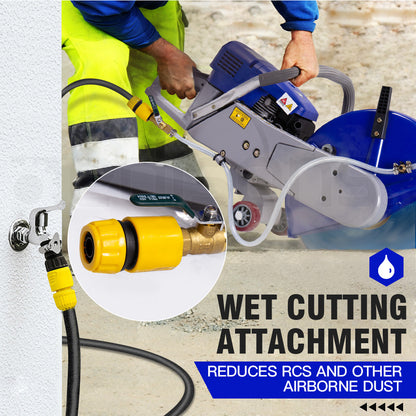 MX9500 Concrete Cut-Off Saw with 0.35m Blade & 75cc Engine, Wet Cutting System