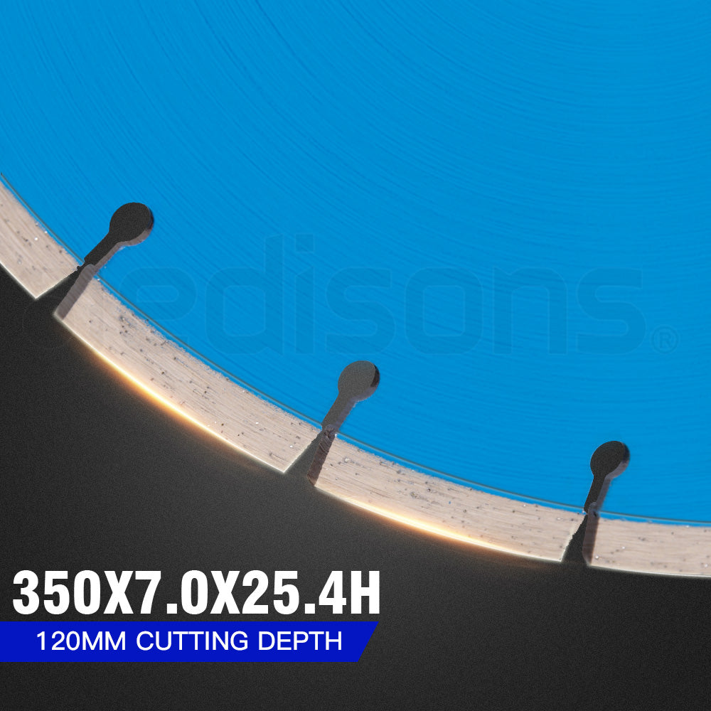 MX9500 Concrete Cut-Off Saw with 0.35m Blade & 75cc Engine, Wet Cutting System